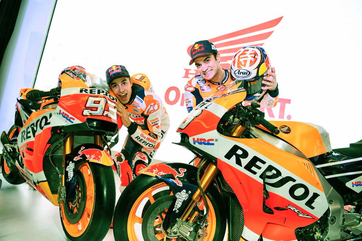 MotoGP Honda Repsol Team Kenalkan Motor Marquez Dan Pedrosa Di